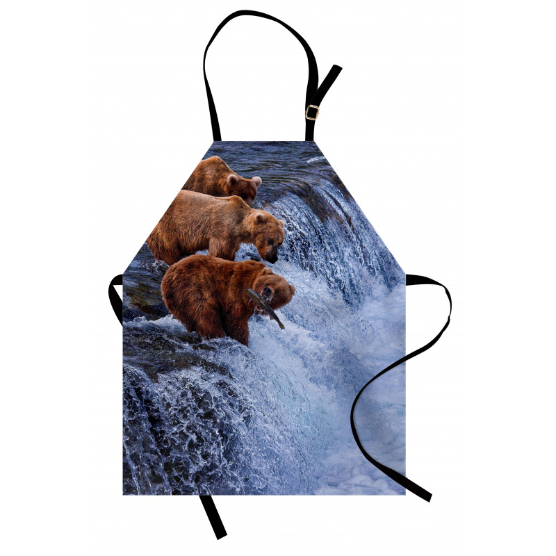 Wild Bear Fish Nature Apron