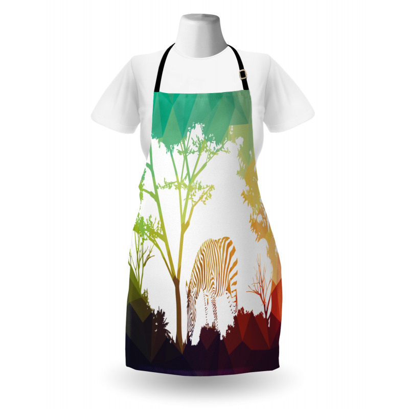 Vivid Safari Zebras Apron