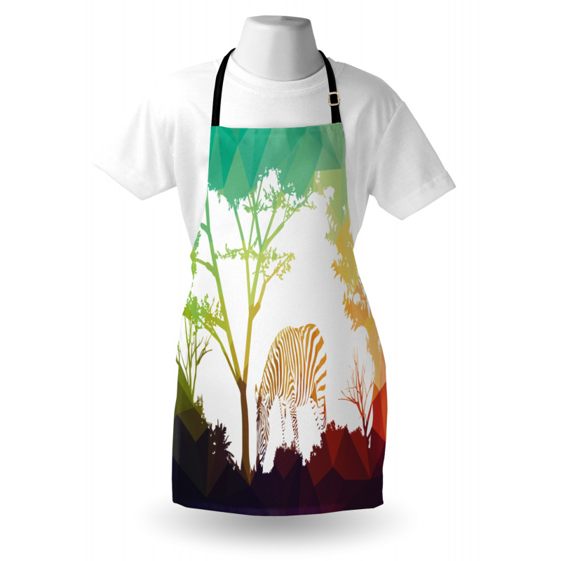 Vivid Safari Zebras Apron