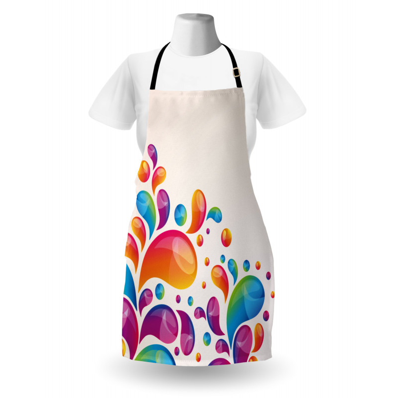 Abstract Raindrops Apron