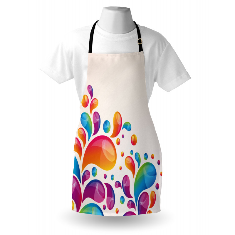 Abstract Raindrops Apron