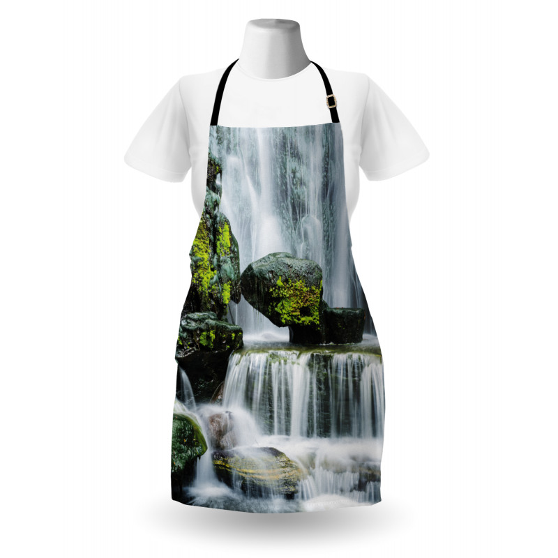 Waterfall with Rocks Apron