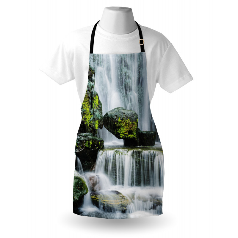 Waterfall with Rocks Apron