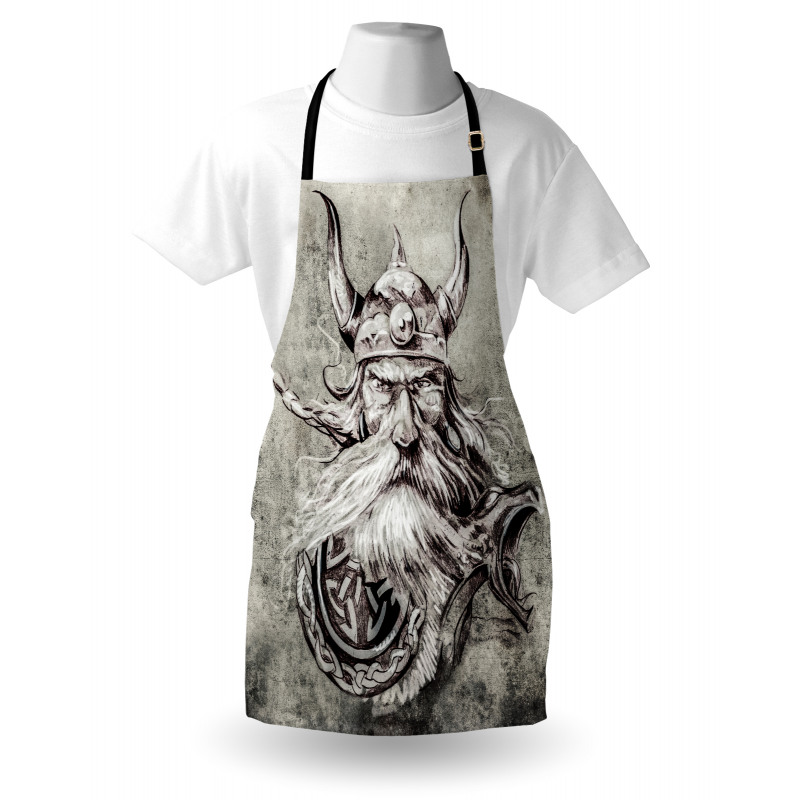 Sketchy Viking Warrior Apron