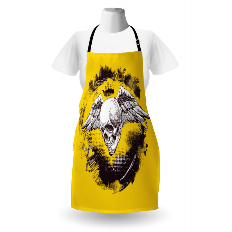 Death Angel Wings Skull Apron