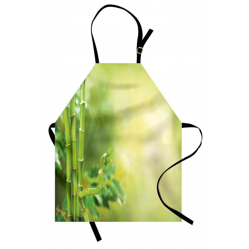 Bamboos Green Trees Apron