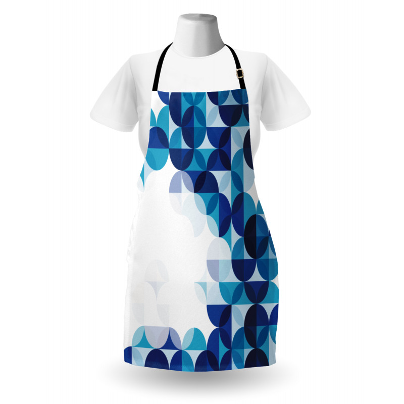 Modern White Circles Apron