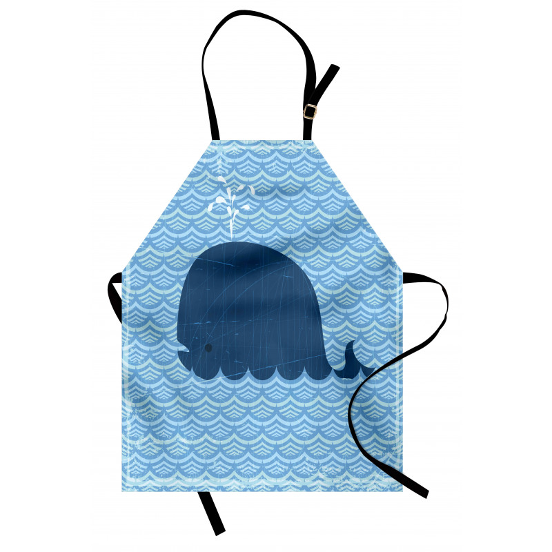 Sea Animal Wavy Patterns Apron