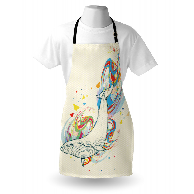 Whale in Ocean Dive Apron