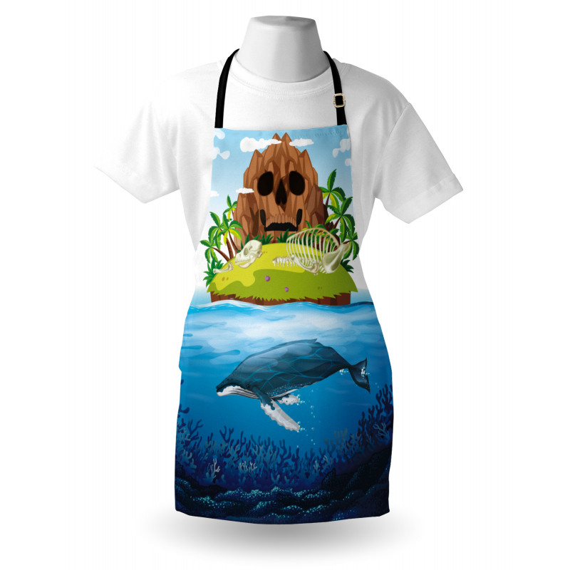 Hand Drawn Ocean Rainbow Apron