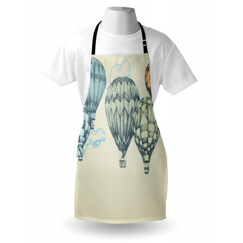 Air Balloons in Sky Apron