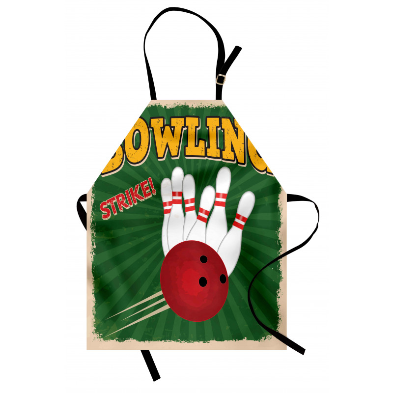 Bowling Strike Green Apron