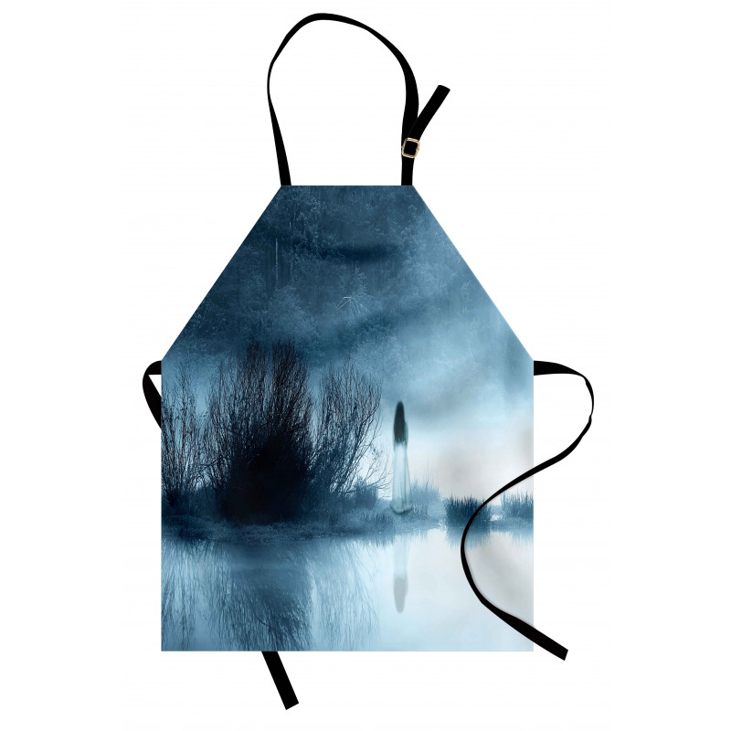 Fog Forest Night Apron