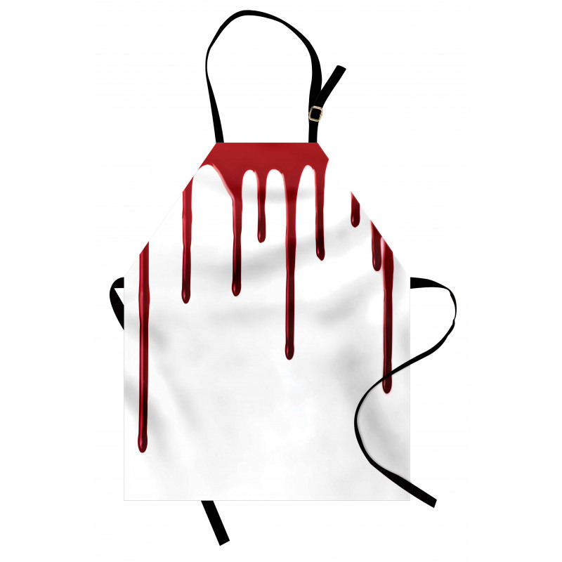 Dijital Sanat Mutfak Önlüğü Kan Damlası Temalı