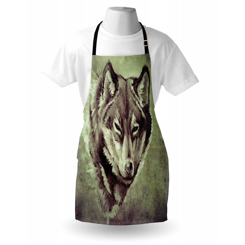 Winter Wild Wolf Forest Apron