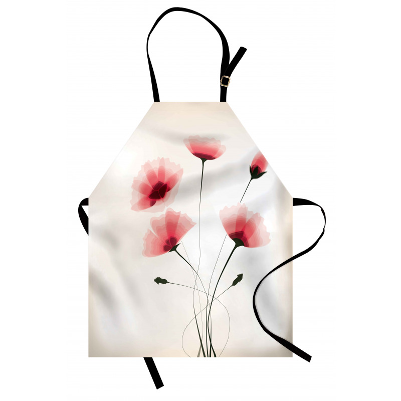 Romantic Buds Flowers Apron