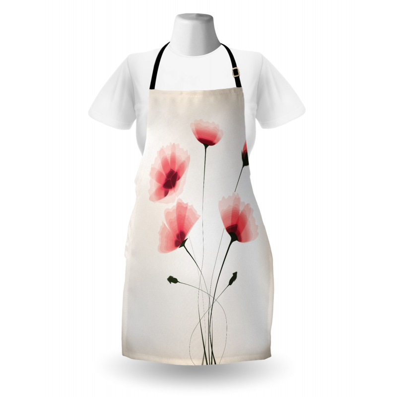 Romantic Buds Flowers Apron