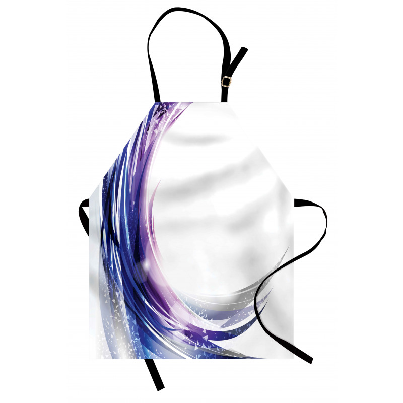 Wave Like Ombre Dots Apron