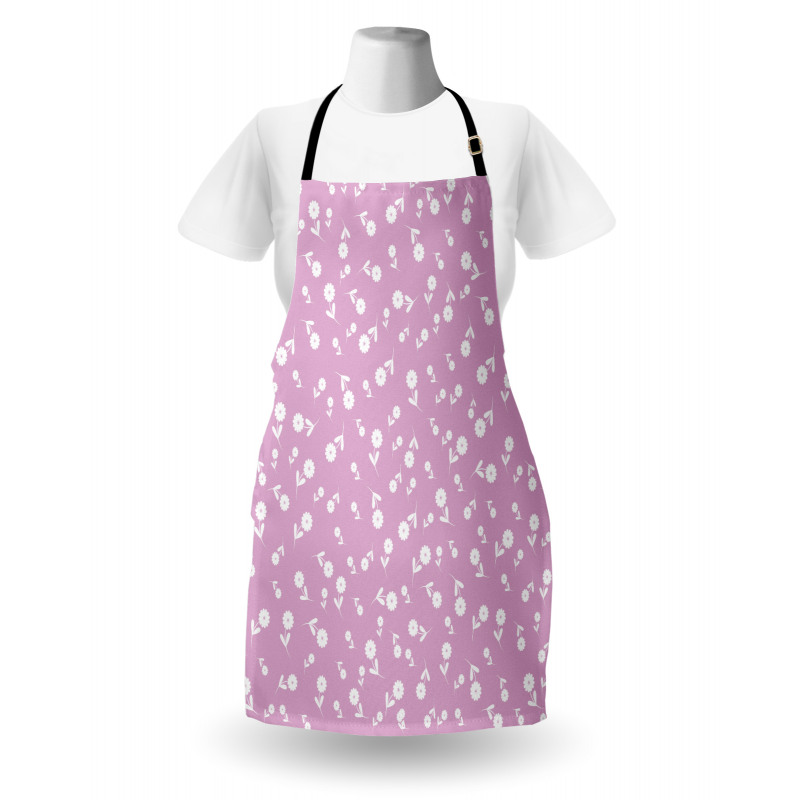 Floral Heart Leaves Apron