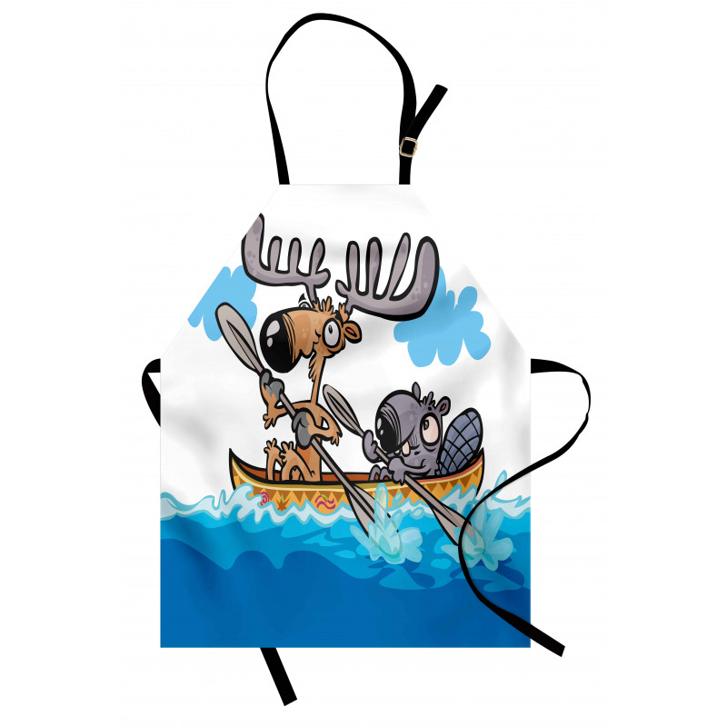 Native Animals Cartoon Apron