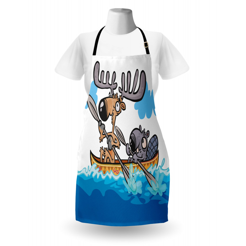 Native Animals Cartoon Apron