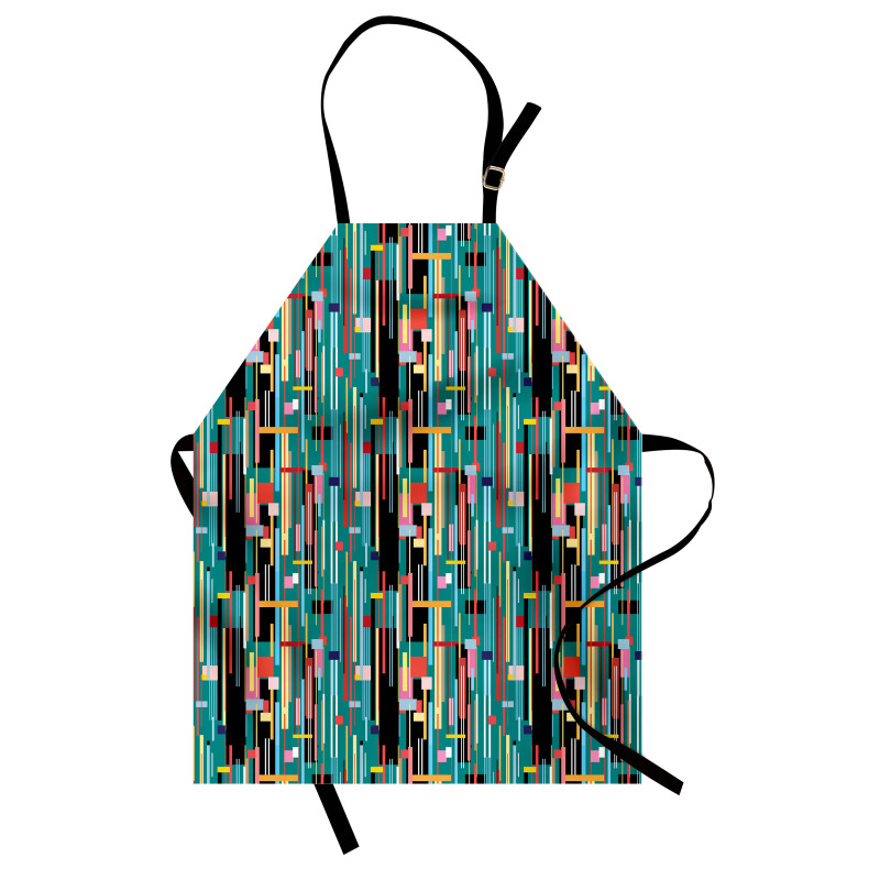 Quirky Modern Geometric Art Apron