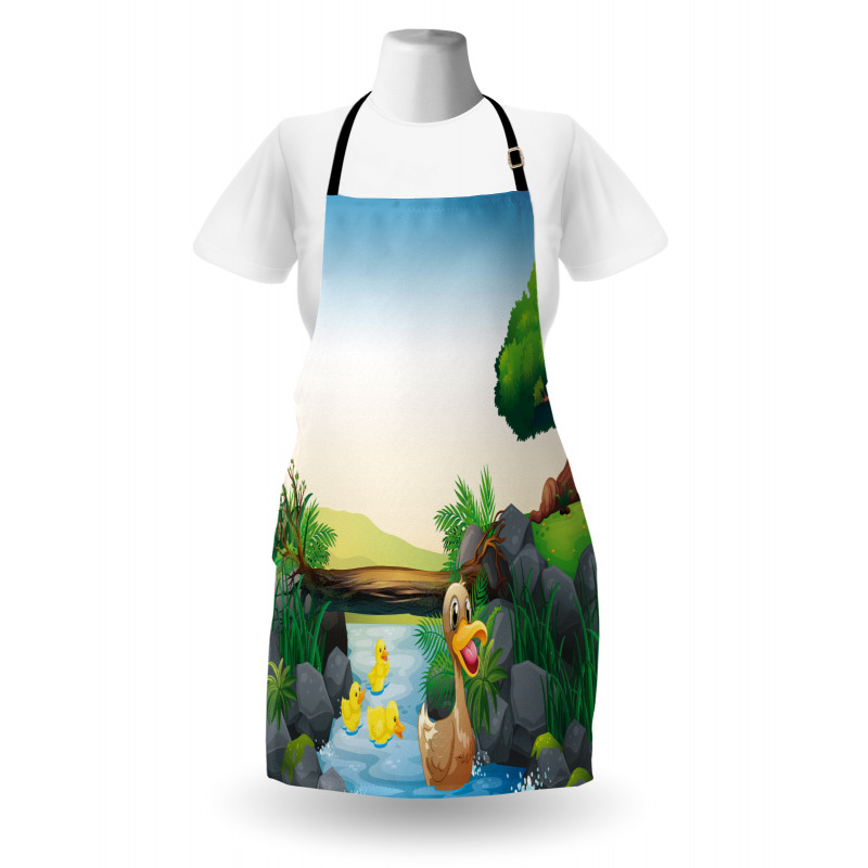 Cartoon Farm Animals Apron