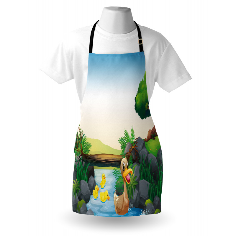 Cartoon Farm Animals Apron