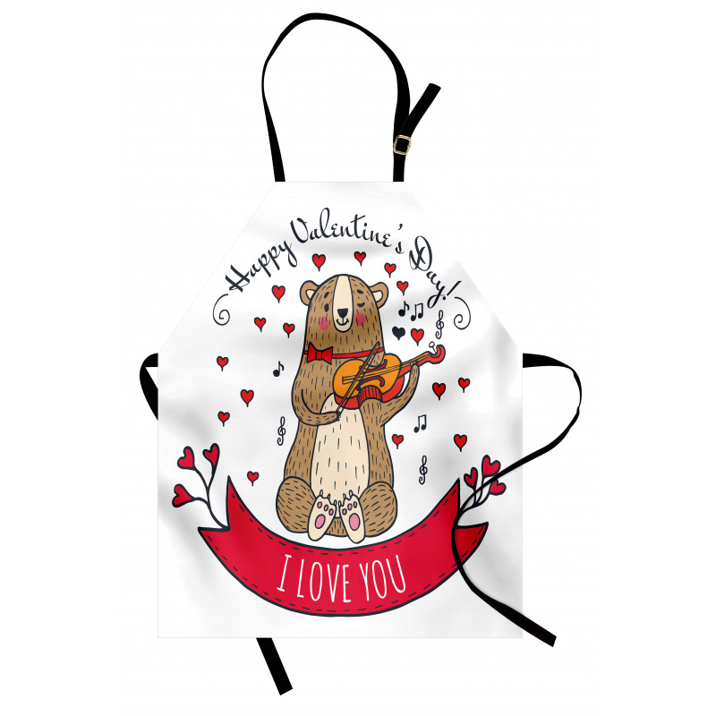 Bear and Violin Apron