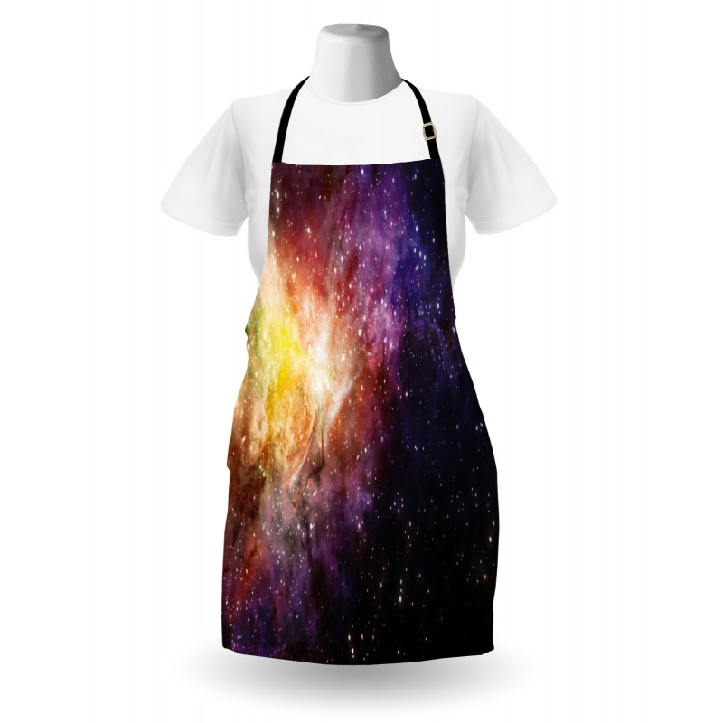 Outer Space Nebula View Apron