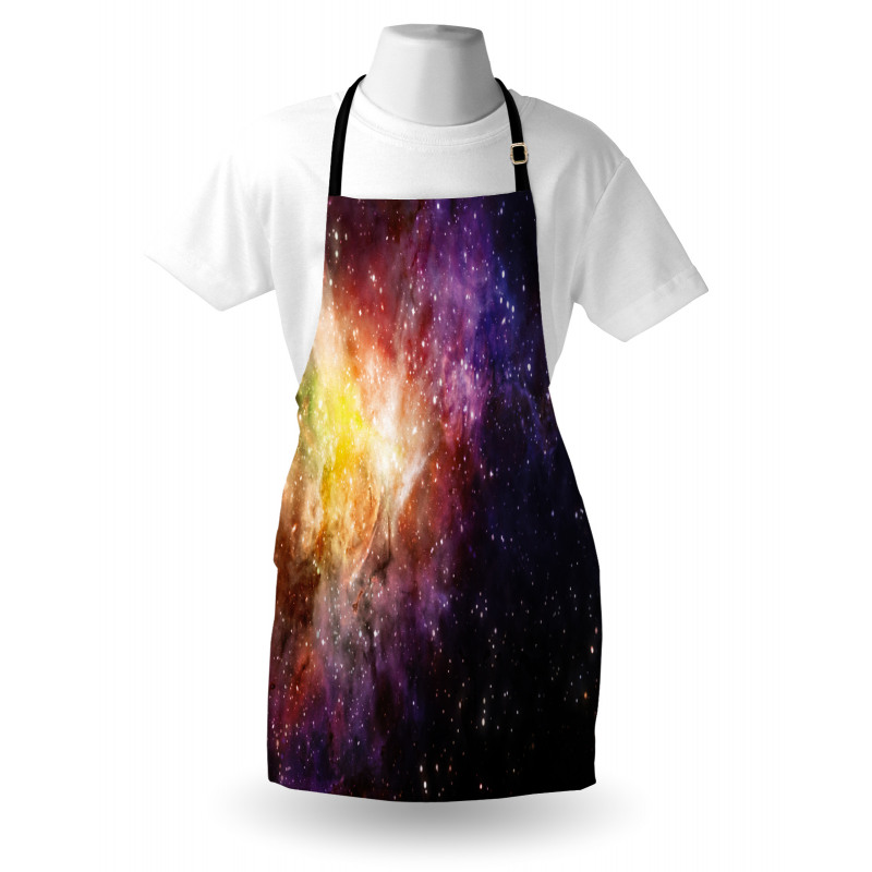 Outer Space Nebula View Apron