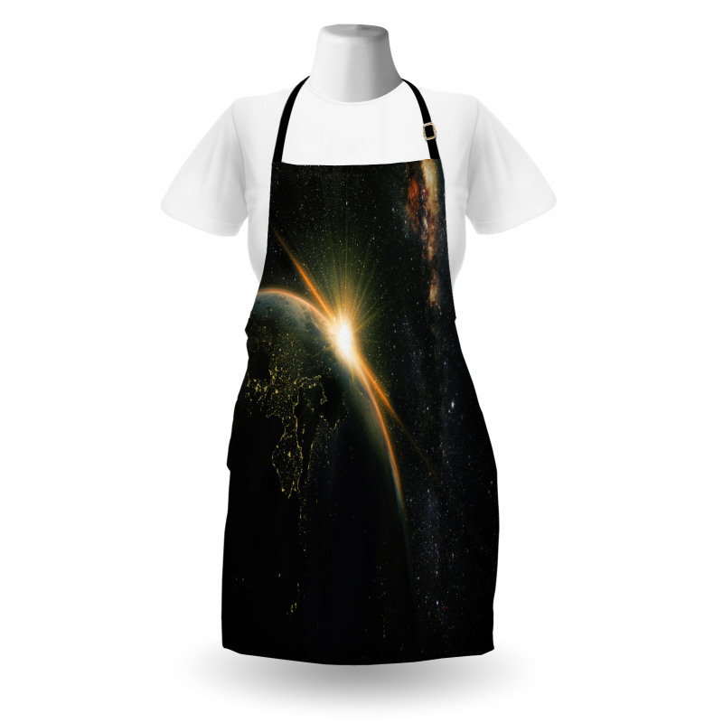 Sun Rising Above Earth Apron