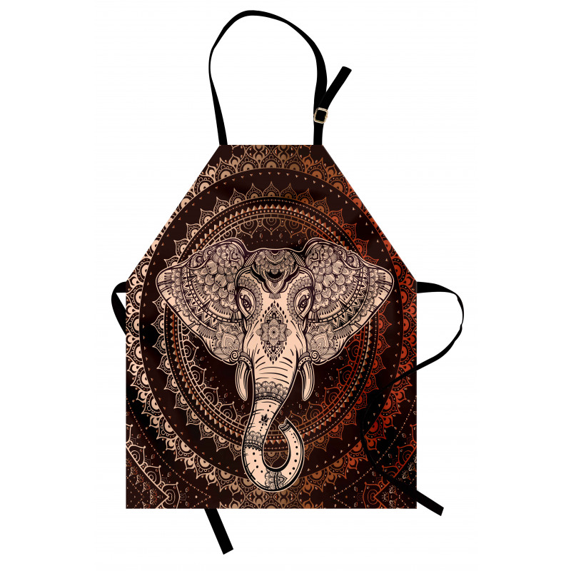 Oriental Elephant Head Apron