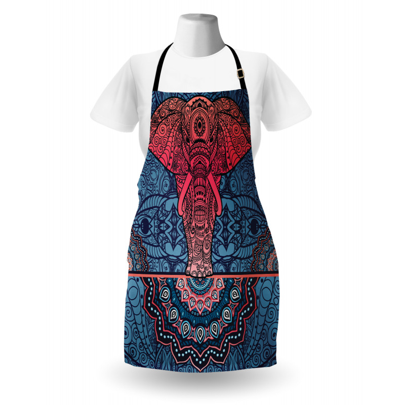 Oriental Sprials Cosmos Apron