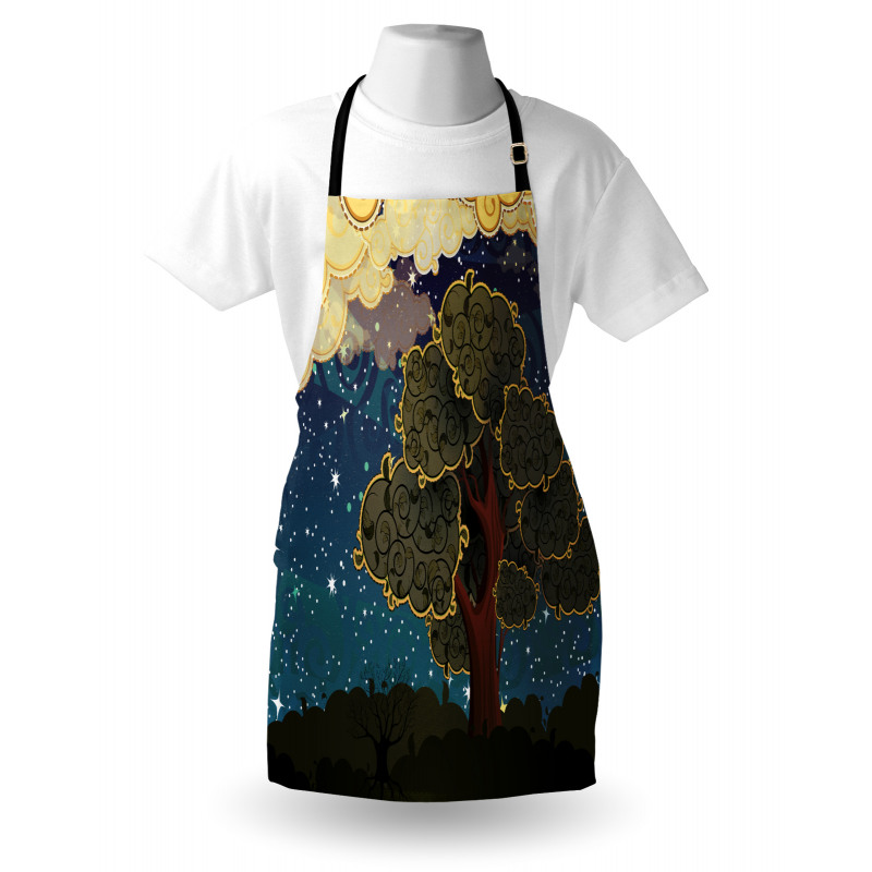 Vİbrant Starry Night Apron