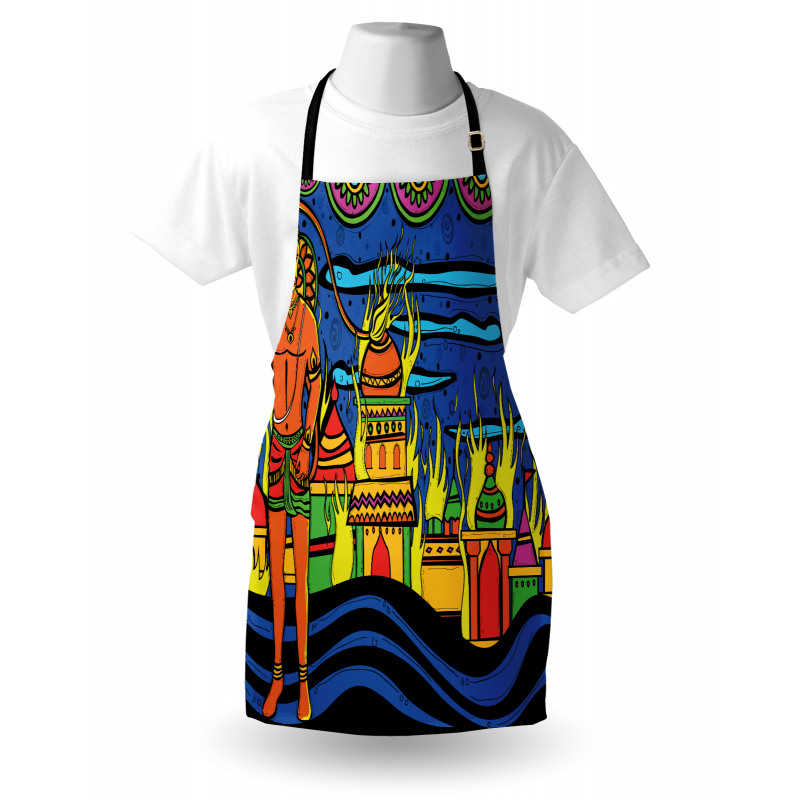 Bohemian Oriental Art Apron