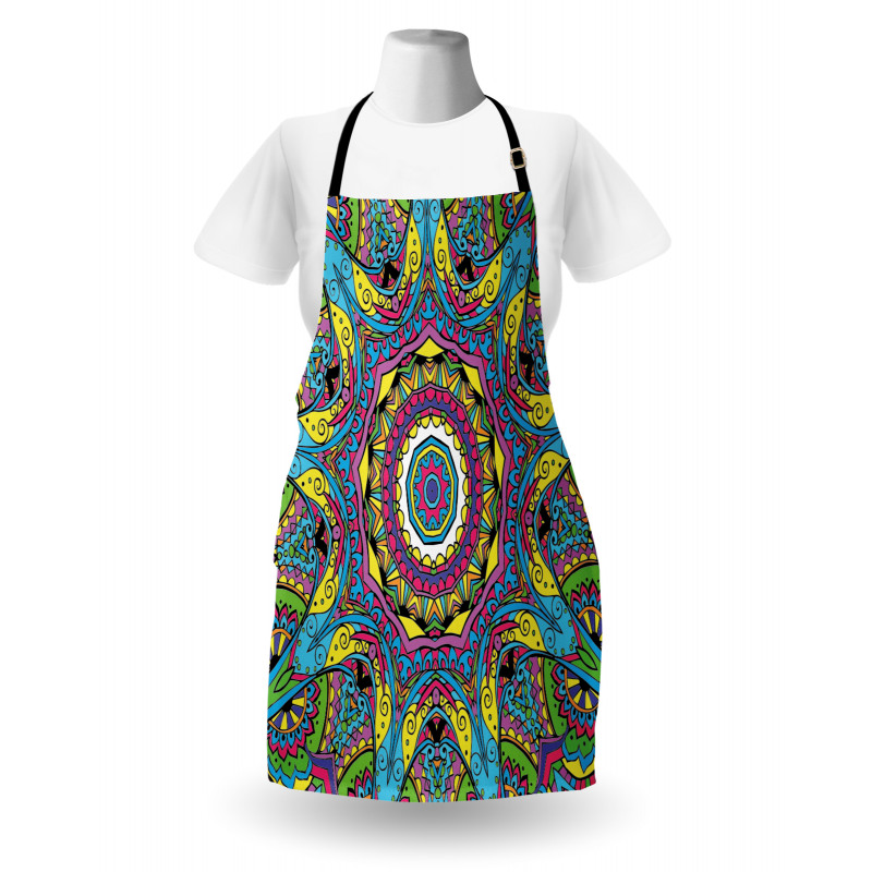 Abstract Hippie Forms Apron