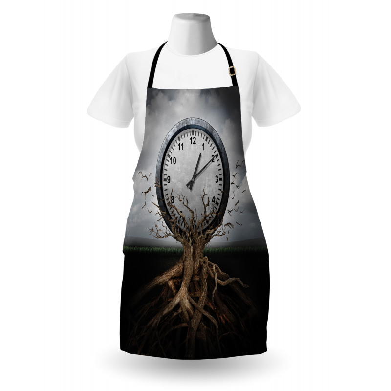 Clock Surrealist Apron