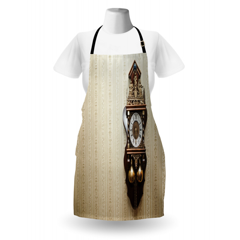 Wood Wall Carving Clock Apron