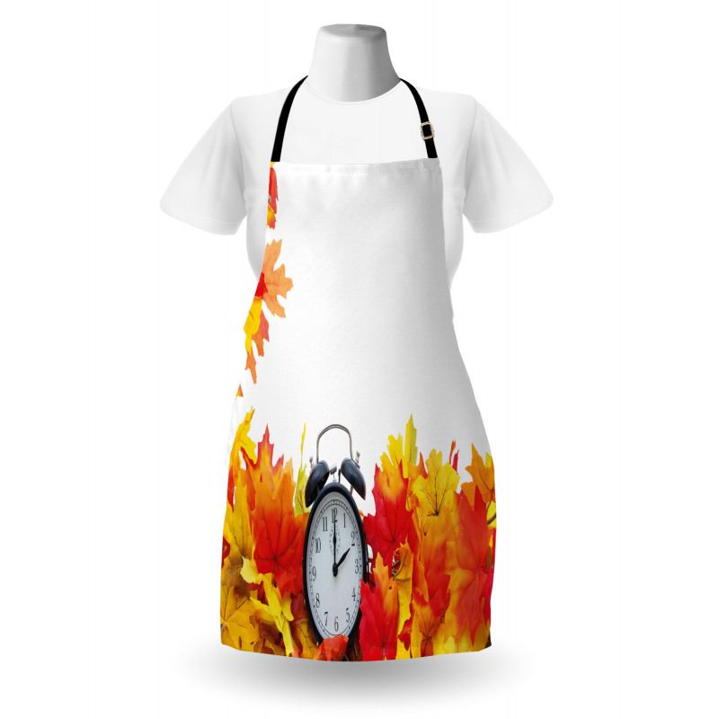 Autumn Leaves Clock Apron