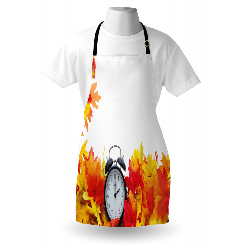 Autumn Leaves Clock Apron