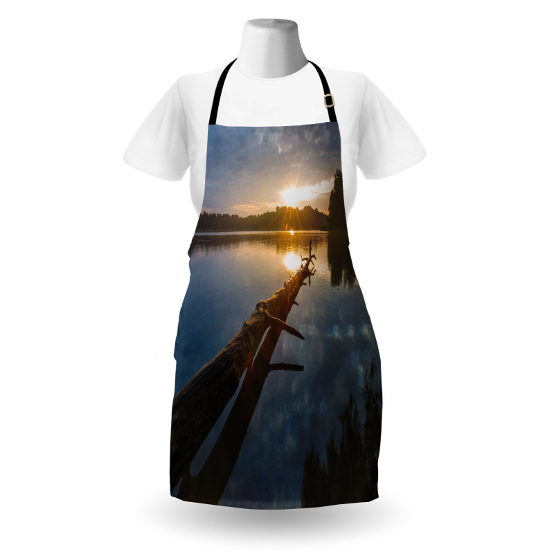 Lake in Poland Sunny Day Apron