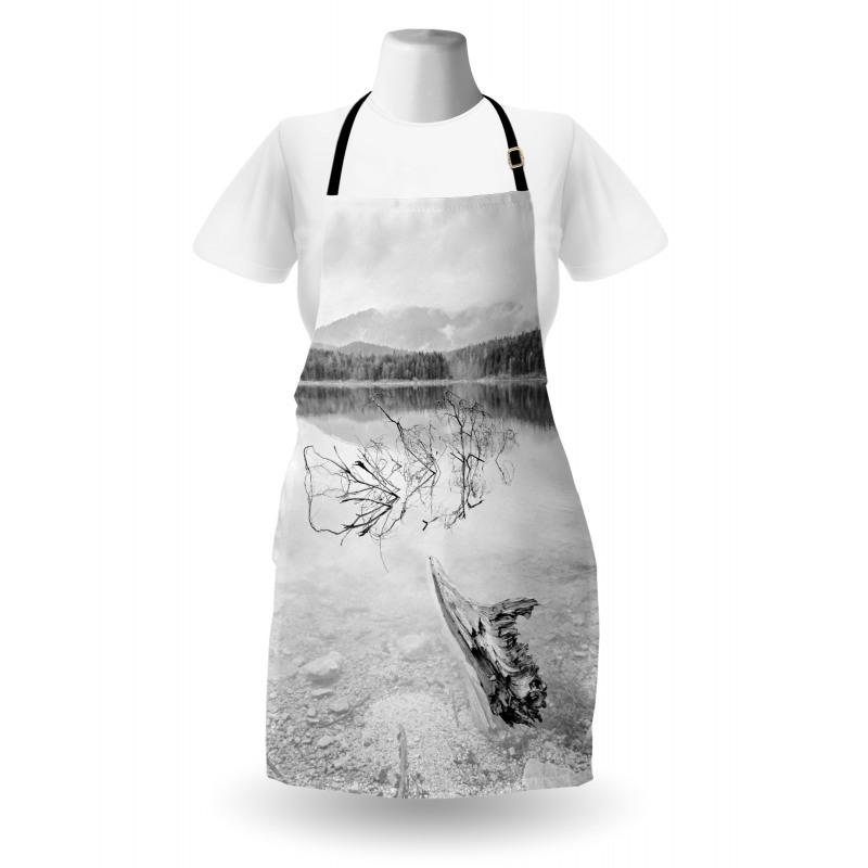 Mountain Foggy Forest Apron