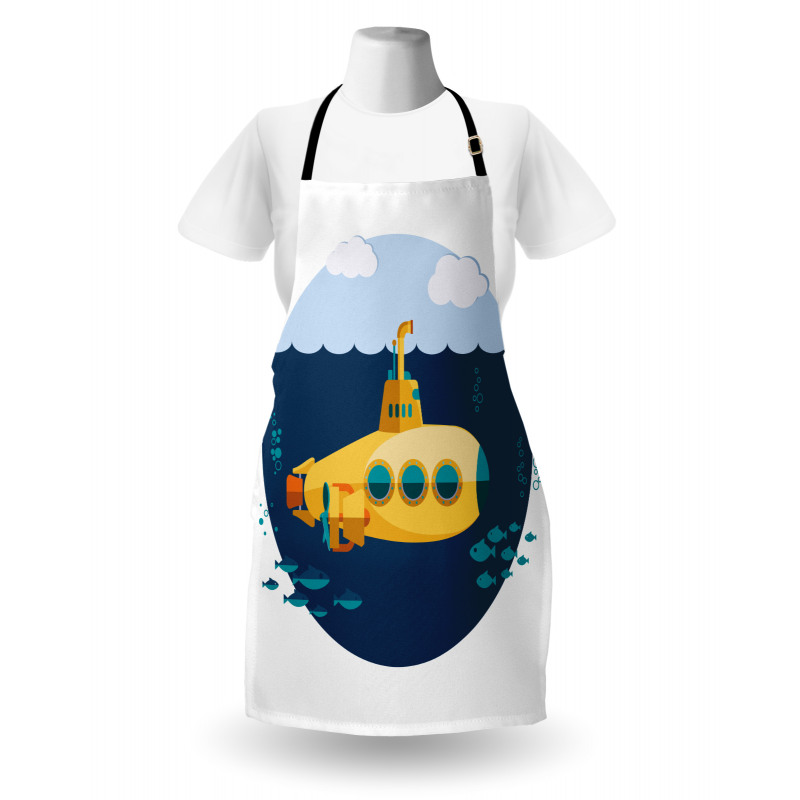 Sea Fish Cloud Apron