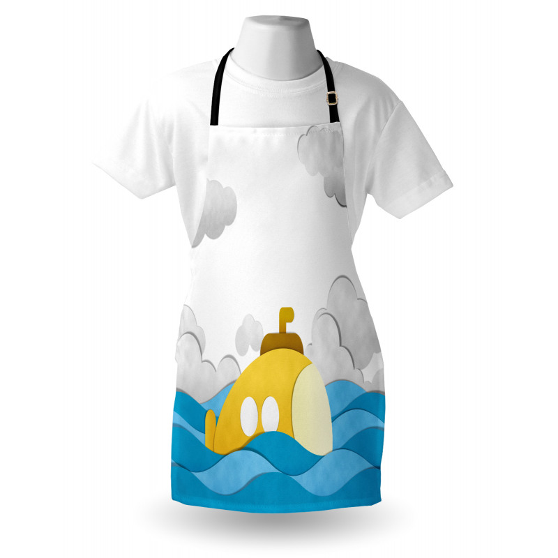 Wavy Sea Sky Apron