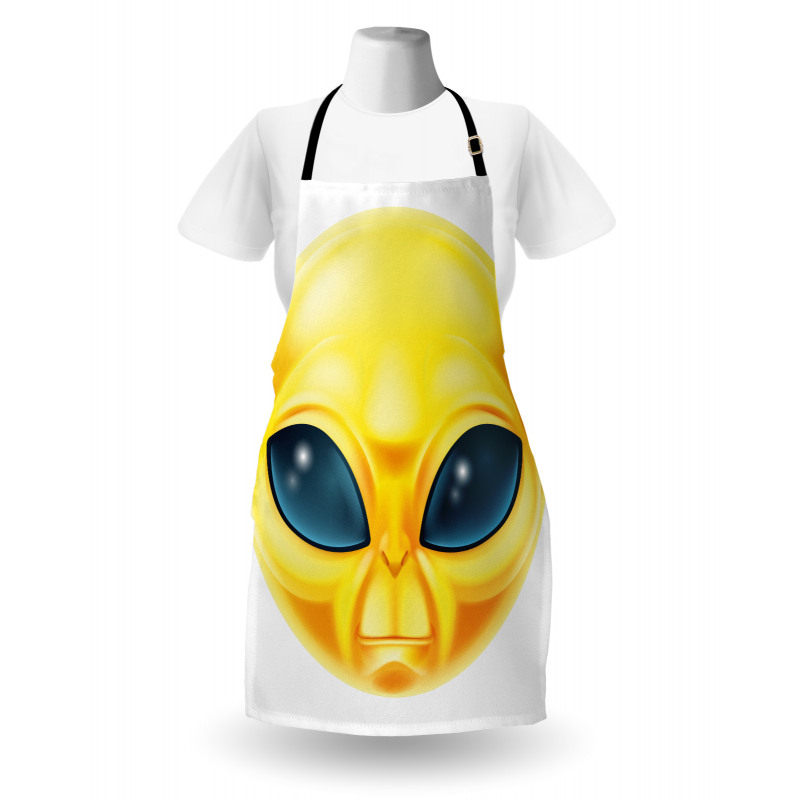 Alien Space Smiley Face Apron