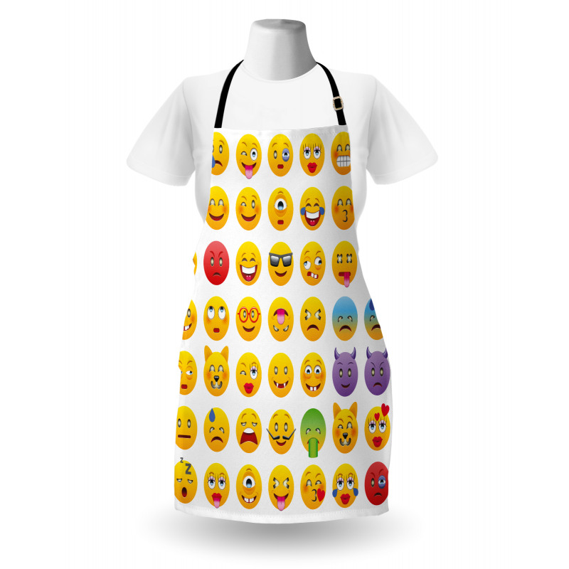 Faces of Mosters Happy Apron