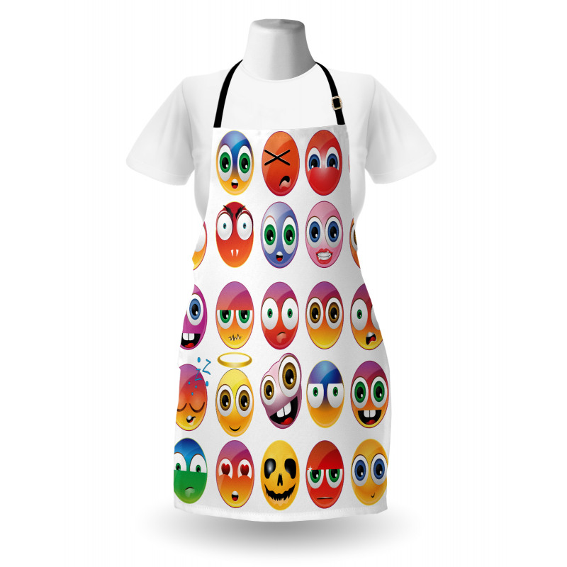 Rainbow Colored Smileys Apron