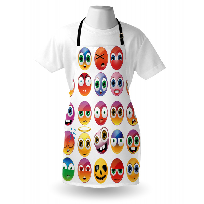 Rainbow Colored Smileys Apron