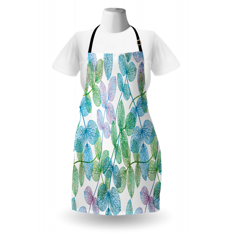 Flowers Leaves Ivy Ombre Apron